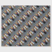 Lustige Lama-Braut-und Bräutigam-Hochzeits-Kunst Geschenkpapier (Flach)