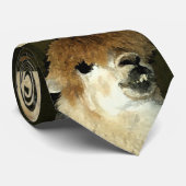 Lustige Lama-Krawatte 2 Krawatte (Gerollt)