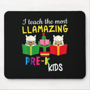 Lustige Lama-Schullehrer-Geschenke Zurück Zur Schu Mousepad