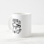 lustige Landkuh hinzufügen Kaffeetasse (Vorderseite Links)
