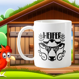 lustige Landkuh hinzufügen Kaffeetasse