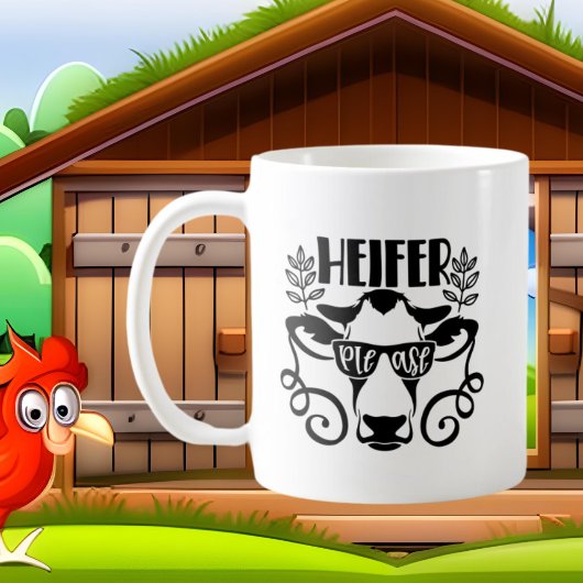 lustige Landkuh hinzufügen Kaffeetasse