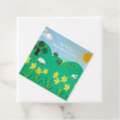 lustige landschaftliche Darstellung niedlicher Sch Geschenkanhänger (Beispiel)