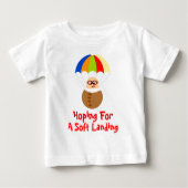 Lustige Landungs-mit Fallschirm Baby T-shirt (Vorderseite)