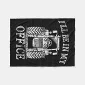 Lustige Landwirtschaft Farm Traktor Ich Werde In M Fleecedecke (Vorderseite (Horizontal))