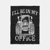 Lustige Landwirtschaft Farm Traktor Ich Werde In M Fleecedecke (Vorderseite)