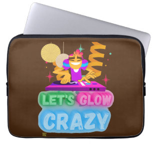 lustige Laptop-Hülle "LET'S GLOW CRAZY" Laptopschutzhülle