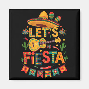 Lustige lasst uns Fiesta Sombrero lustige Gitarre  Magnet