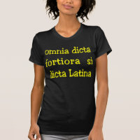 Lustige lateinische Phrase, Slogan für Dunkelheit