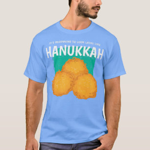 Lustige Latkes Traditioneller Jüdischer Chanukka-W T-Shirt