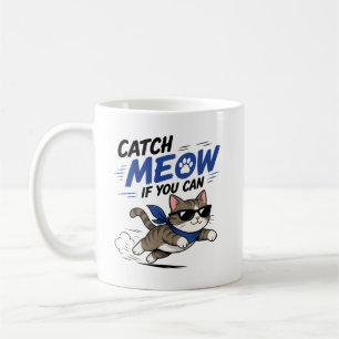 Lustige Laufende Katze Tasse