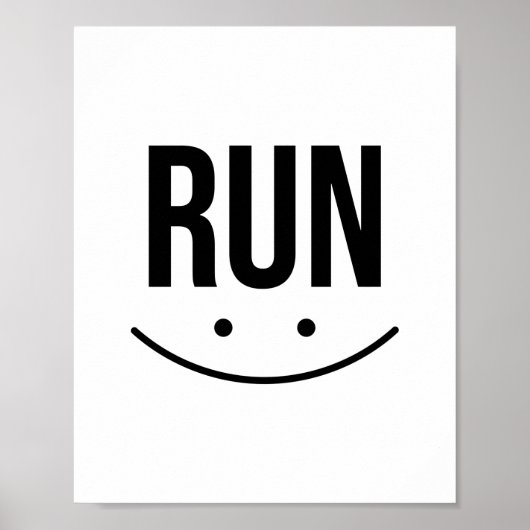 Lustige, laufende Kunst, Laufende Sportarten Poster (Vorne)