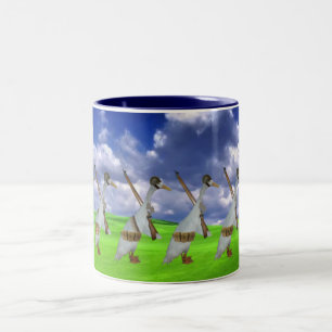 Lustige Läuferente Zweifarbige Tasse