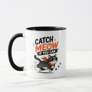 Lustige Laufkatze Tasse