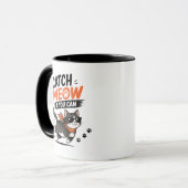 Lustige Laufkatze Tasse (Vorderseite Links)