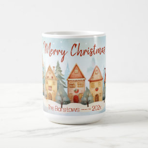 Lustige Lebkuchenhäuser Weihnachtstasse Kaffeetasse