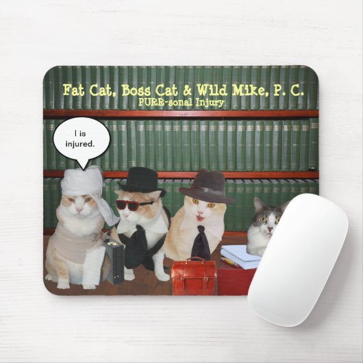Lustige legale Katzen Mousepad (Mit Mouse)