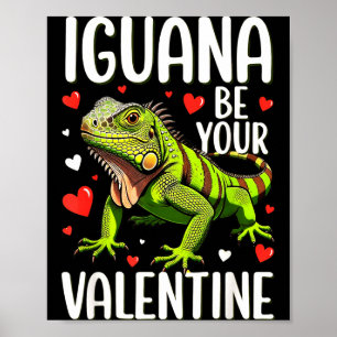 Lustige Leguane seien dein Valentinstag Poster