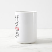 Lustige Lehrer-Definition — Multitasking Kaffeetasse (Mittel)