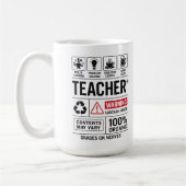 Lustige Lehrer-Definition — Multitasking Kaffeetasse (Links)