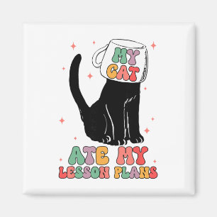 Lustige Lehrer Katze Hat Meine Unterrichtspläne Ge Magnet