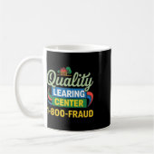 Lustige Lehrer-Qualitätslernzentrum Akademisches D Kaffeetasse (Links)