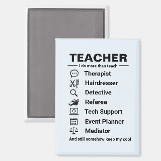 Lustige Lehrerjobs Magnet