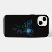 Lustige Leiterplatte Computer Elektronik iPhone Hülle (Rückseite (Horizontal))