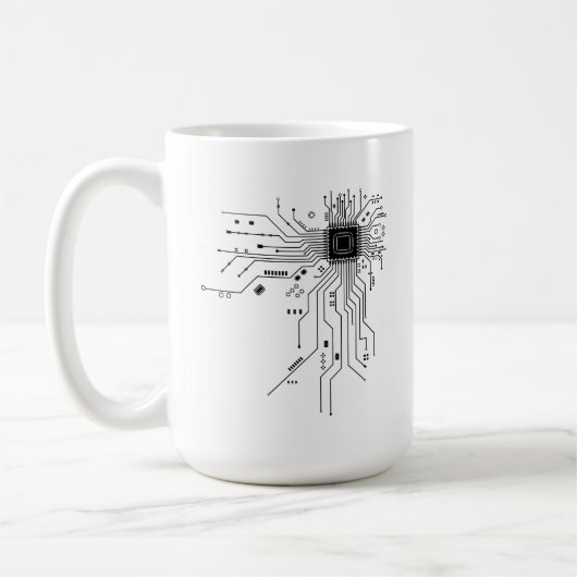 Lustige Leiterplatte Computer Elektronik Kaffeetasse (Links)