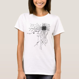 Lustige Leiterplatte Computer Elektronik T-Shirt