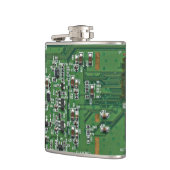 Lustige Leiterplatte Flachmann (Links)