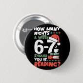 Lustige Lektüre 67 Meme Englischlehrer Weihnachten Button (Vorne & Hinten)