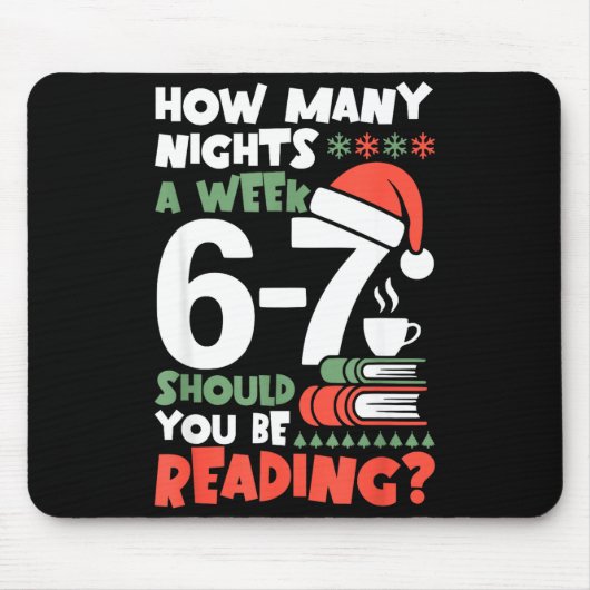 Lustige Lektüre 67 Meme Englischlehrer Weihnachtsb Mousepad (Vorne)