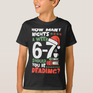 Lustige Lektüre 67 Meme Englischlehrer Weihnachtsb T-Shirt