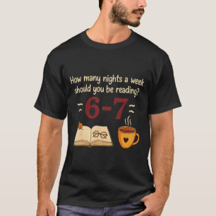 Lustige Lektüre 67 Sechs Sieben Meme Englischlehre T-Shirt