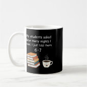 Lustige Lektüre 67 Six Seven Meme Englischlehrer B Kaffeetasse (Links)