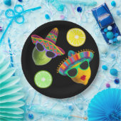 Lustige Lemonen-Limonen-Party-Fiesta Pappteller (Party)