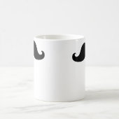 Lustige Lenkstangen-Schwarz-Schnurrbart-Tassen Kaffeetasse (Mittel)