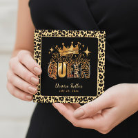 Lustige Leopard Birthday Queen Sechzigster Geburts