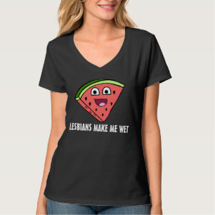 LUSTIGE LESBE MIT WASSERMELONE T-Shirt