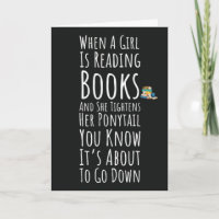 Lustige Lesekarten für sie Teenager-Mädchen Frauen