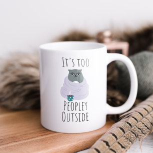 Lustige Leute draußen Kaffeetasse