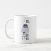 Lustige Leute draußen Kaffeetasse (Links)