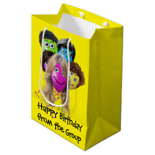 Lustige Leute Geburtstagsballons Mittlere Geschenktüte