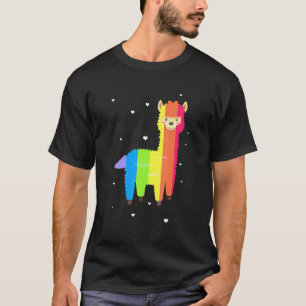 Lustige Lgbt-Flagge Lama Schwul Lesbisch Regenboge T-Shirt