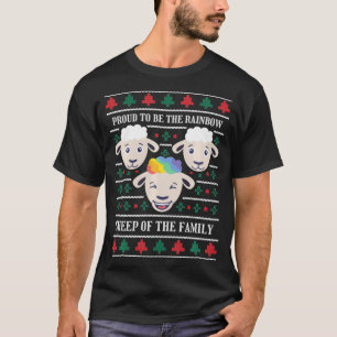 Lustige Lgbtq-Regenbogen-hässliche Weihnachtspullo T-Shirt