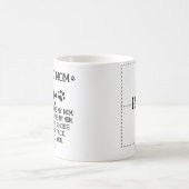 lustige Liebe Cat Mutter Foto Collage und Katzenna Kaffeetasse (Mittel)