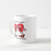 Lustige Liebe Kaffeetasse (Vorderseite Links)