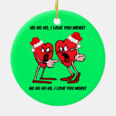 Lustige Liebe Keramik Ornament (Hinten)