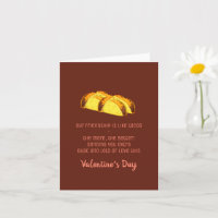 Lustige Liebe und Tacos Valentinstag